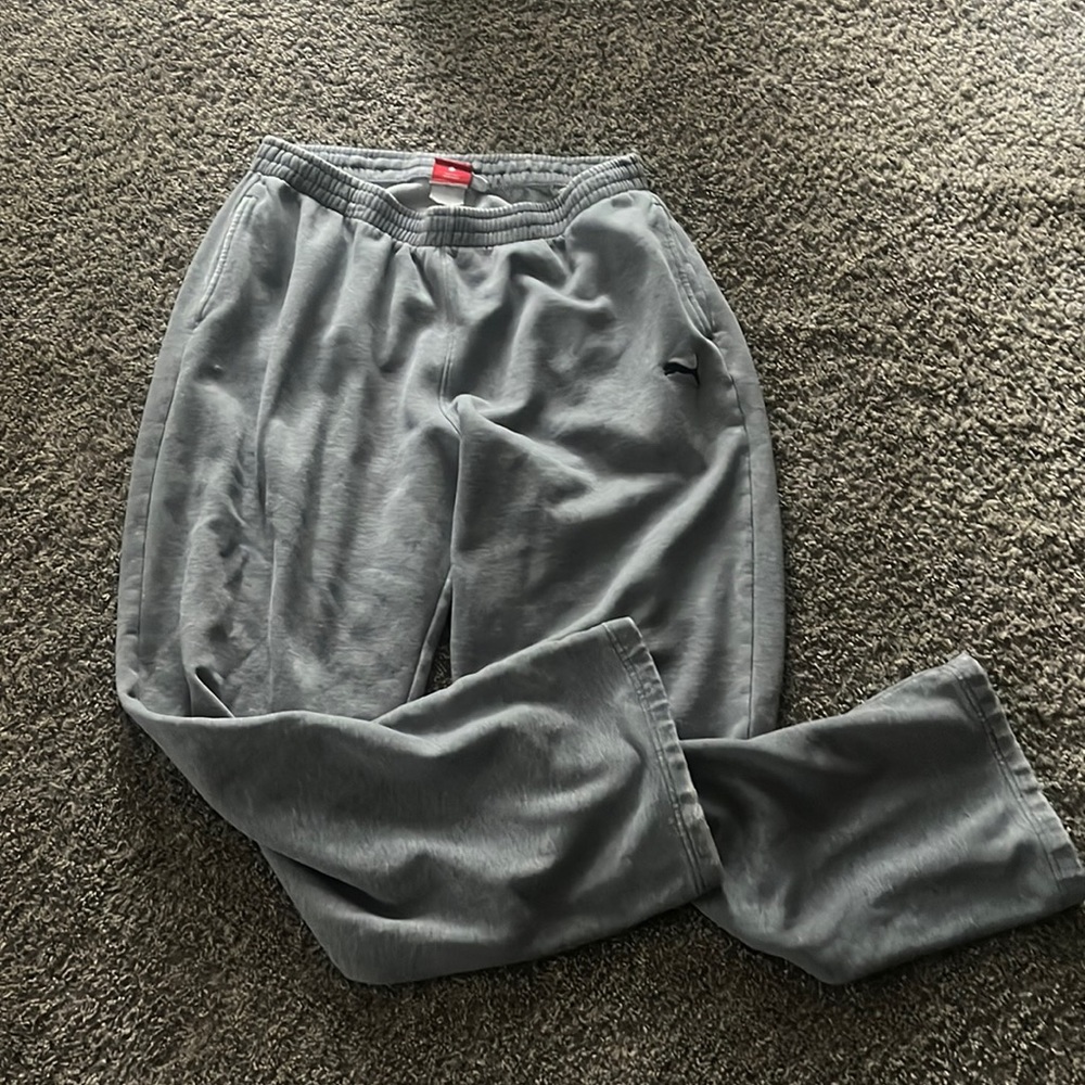 Women’s Grey puma straight legged sweats